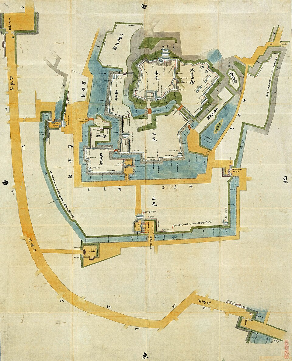 小田原城の絵図