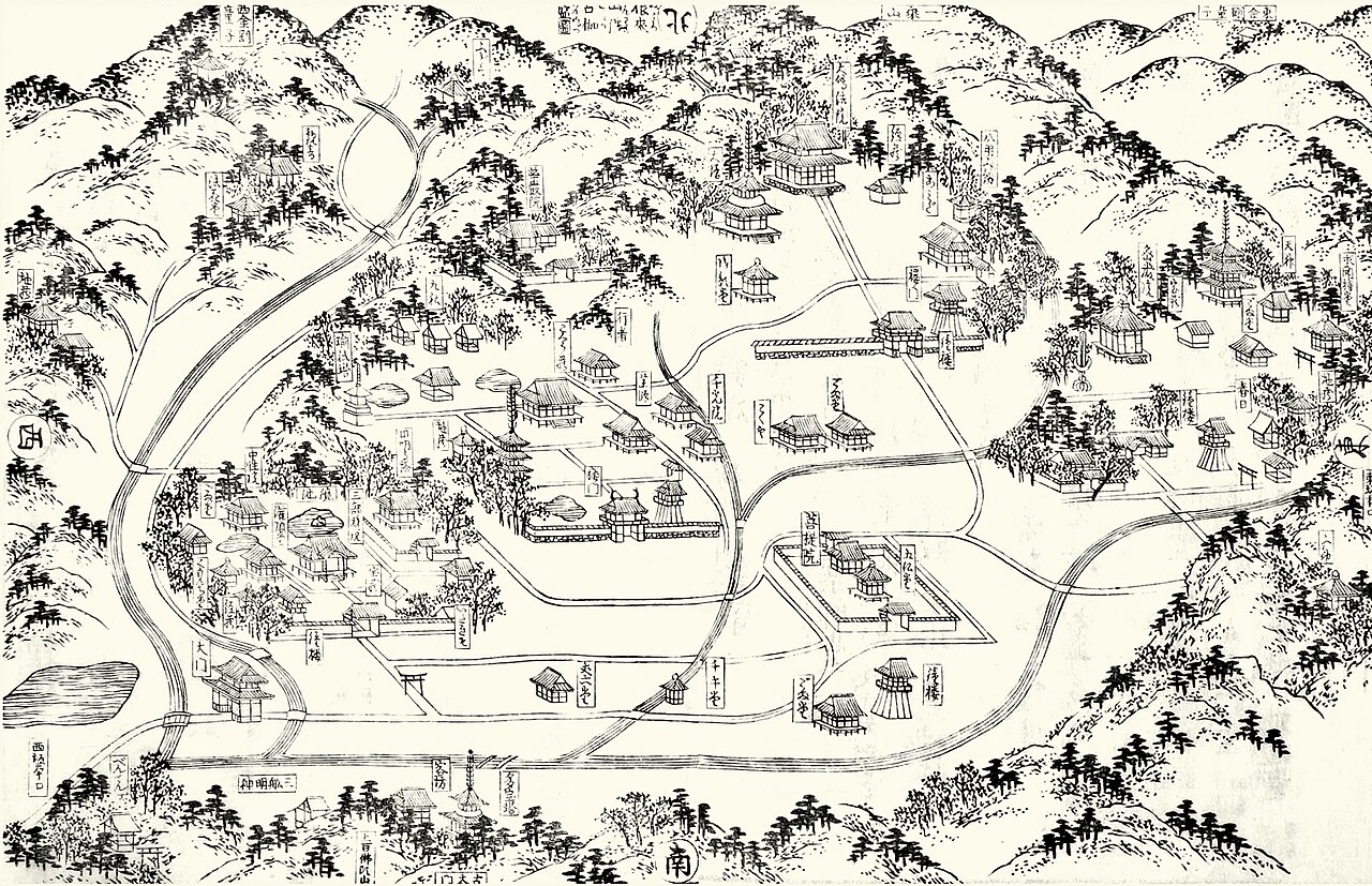 紀伊国名所図会に描かれた根来寺